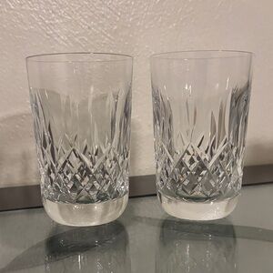 Vintage Waterford Crystal Clear Glass Tumblers